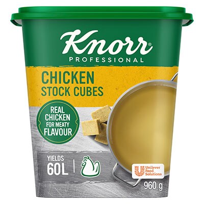 Knorr Professional Chicken Stock Cubes (6x120x8g) - Knorr Chicken Stock Cubes gives you a stock with real chicken flavour