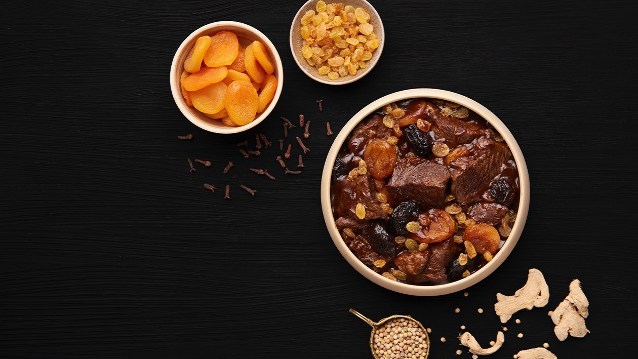Beef Bourguignon with Dried Fruits
