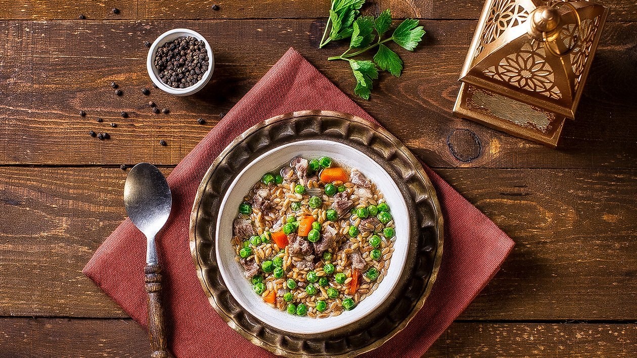Beef Orzo and Vegetable Soup