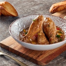 Chicken Drumsticks in Capsicum Demi-Glace Chicken Drumsticks in Capsicum Demi-Glace