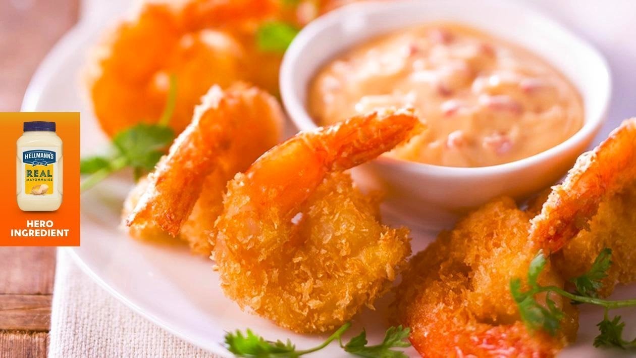 Crispy Fried Prawn Cutlets with Sweet Chilli Mayonnaise – - Recipe