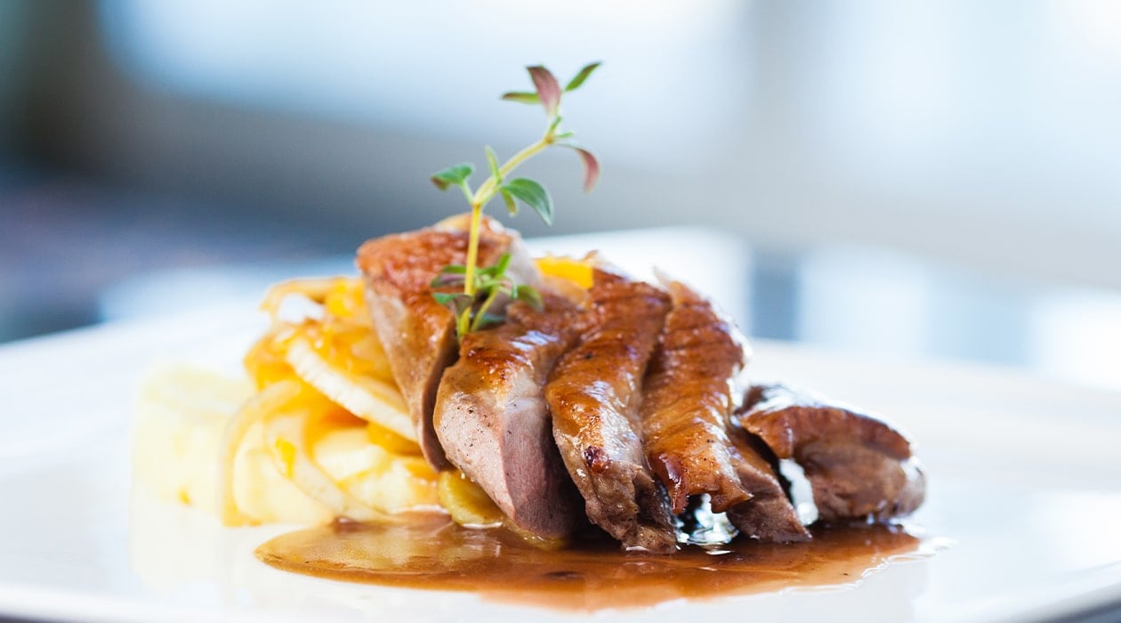 Duck with Mashed Potatoes and Potato Crackers – - Recipe