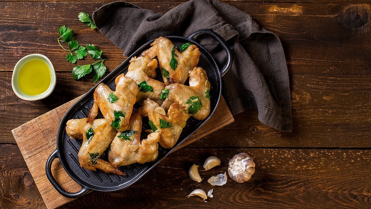 Lime Garlic Fusion Chicken Wings