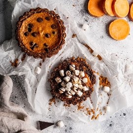 S’mores Sweet Potato Pie