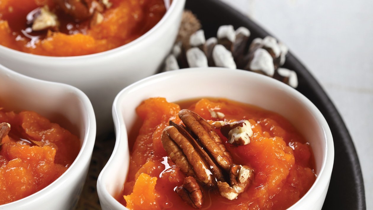 Sweet Potatoes with Toffee-Pecan Topping – - Recipe