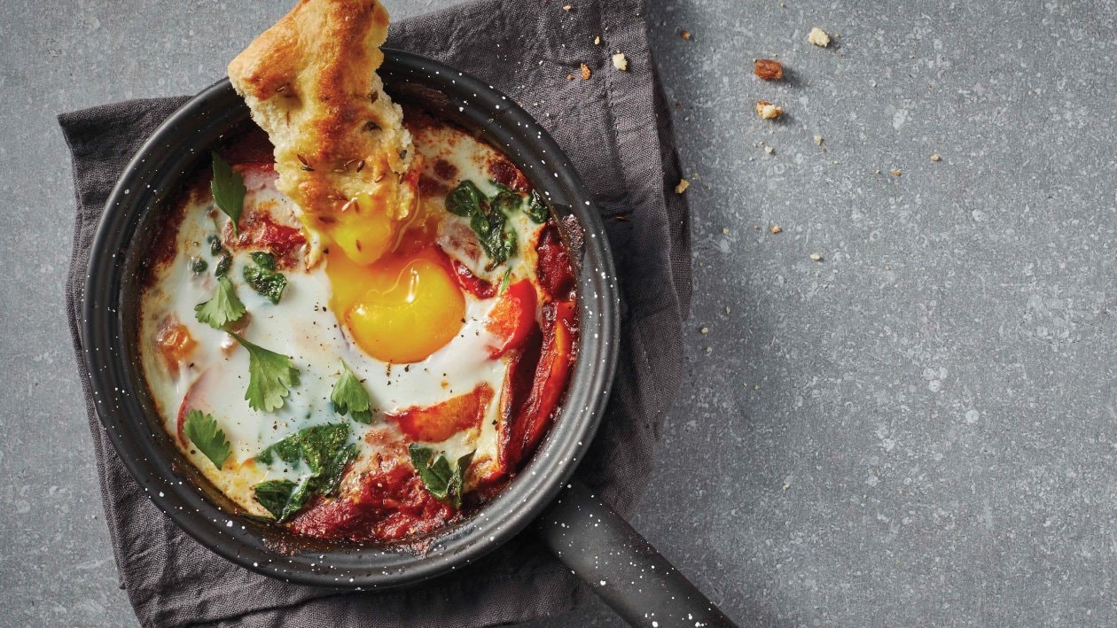 Shakshuka with Spinach – - Recipe