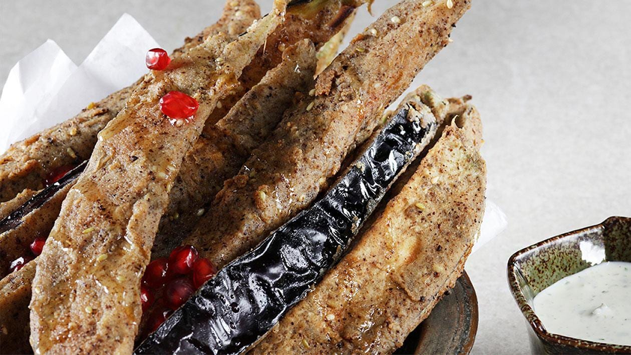 Zaatar Honey Aubergine Fries – - Recipe