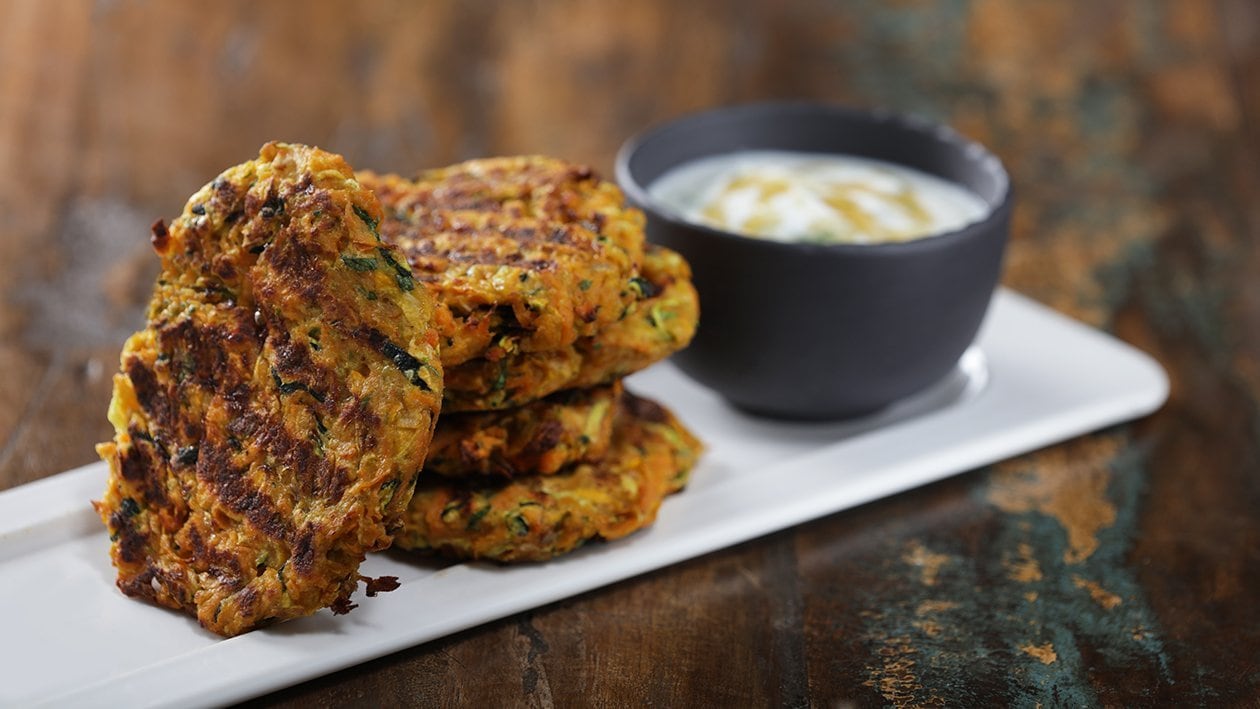 Zucchini Fritters with Yogurt Sauce – - Recipe