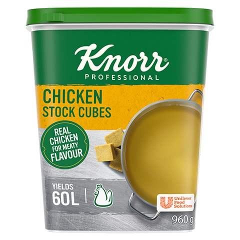 Knorr Professional Chicken Stock Cubes (6x120x8g) - Knorr Chicken Stock Cubes gives you a stock with real chicken flavour