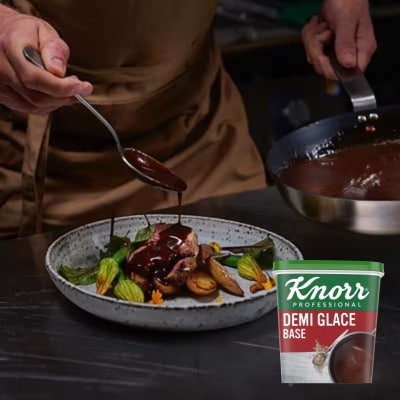 Knorr Professional Demi Glace Base (6x750g) - Our authentic demi-glace delivers the rich flavours to your sauce