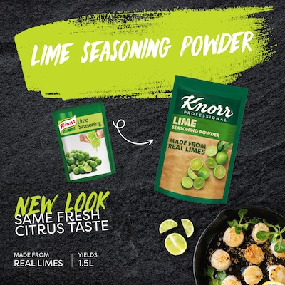 Knorr Professional Lime Seasoning (12x400g) - Knorr Lime Seasoning allows you to have a consistent lime concentrate within minutes