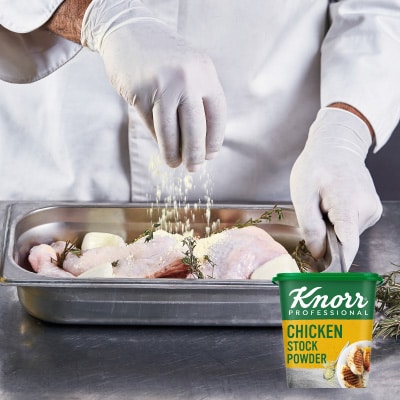 Knorr Professional Chicken Stock Powder (6x1.1Kg) - Knorr Chicken Stock Powder gives you a stock with real chicken flavour