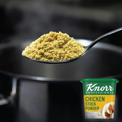 Knorr Professional Chicken Stock Powder (6x1.1Kg) - Knorr Chicken Stock Powder gives you a stock with real chicken flavour