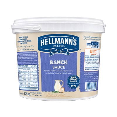 Hellmann's Ranch Sauce - Hellmann's Ranch Sauce delivers creamy, herb-infused flavor with a smooth, natural color and premium consistency.