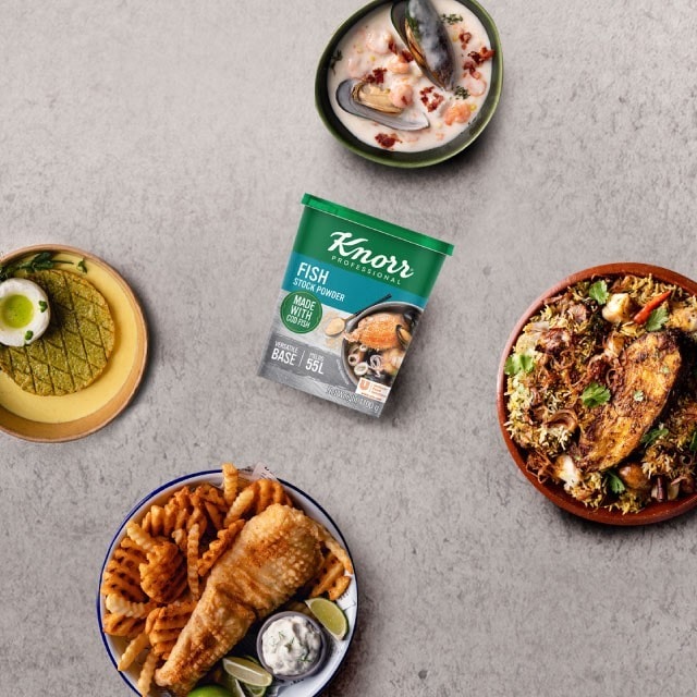 Unlock an ocean of possibilities with Knorr Professional Fish Stock