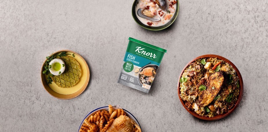 Unlock an ocean of possibilities with Knorr Professional Fish Stock
