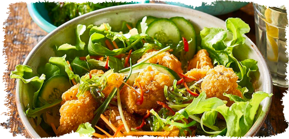 Salt and Pepper Squid Salad