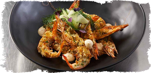 Garlic Prawn, Cucumber and Dill Salad